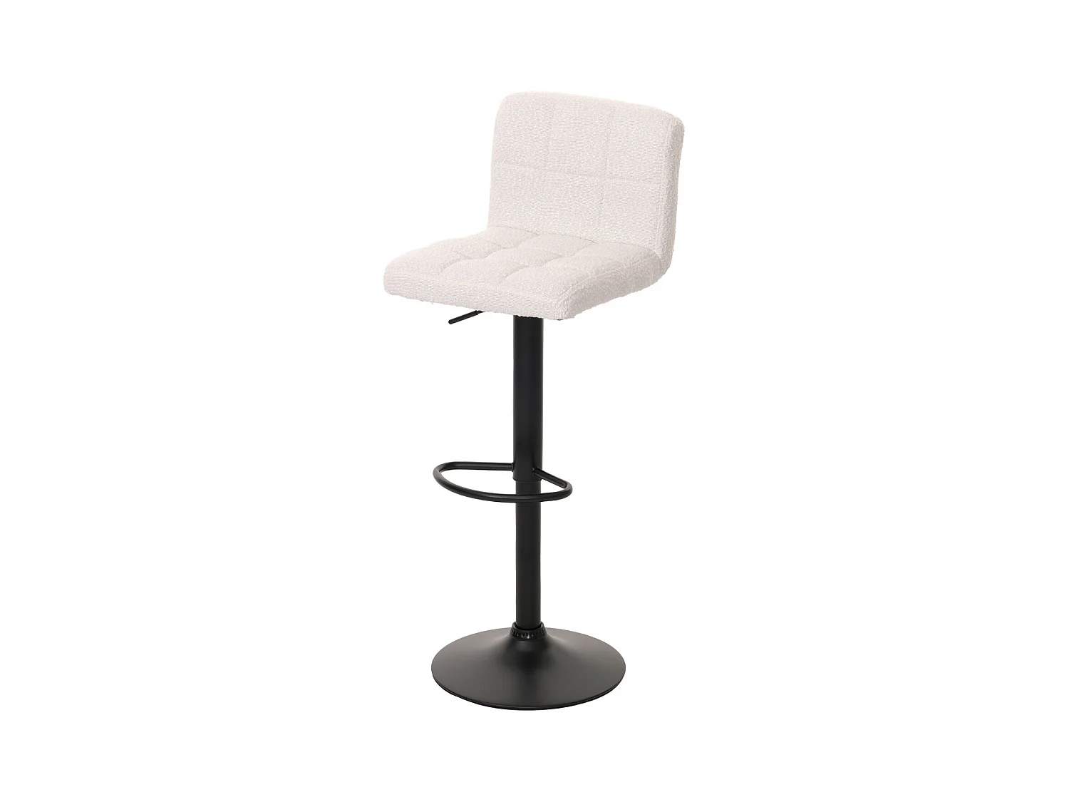 Tabouret de bar MCW-G87 (lot de 2),  crème-blanc