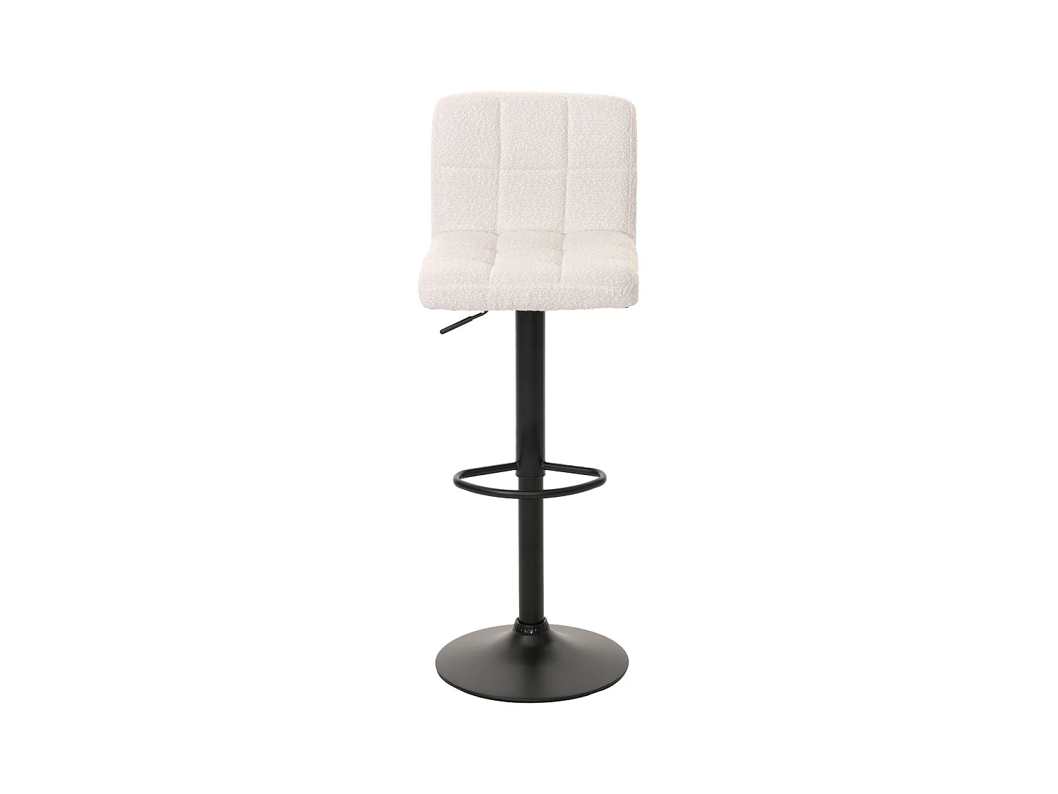 Tabouret de bar MCW-G87 (lot de 2),  crème-blanc