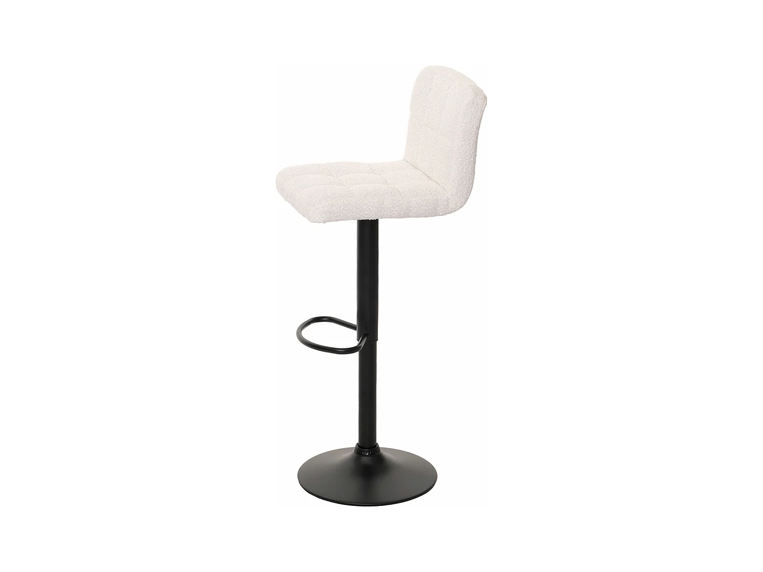 Tabouret de bar MCW-G87 (lot de 2),  crème-blanc