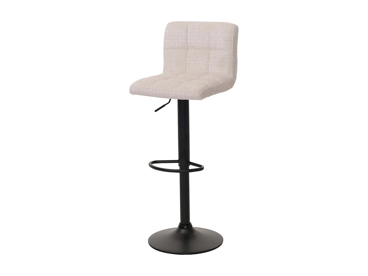 Tabouret de bar MCW-G87 (lot de 2),  crème-beige