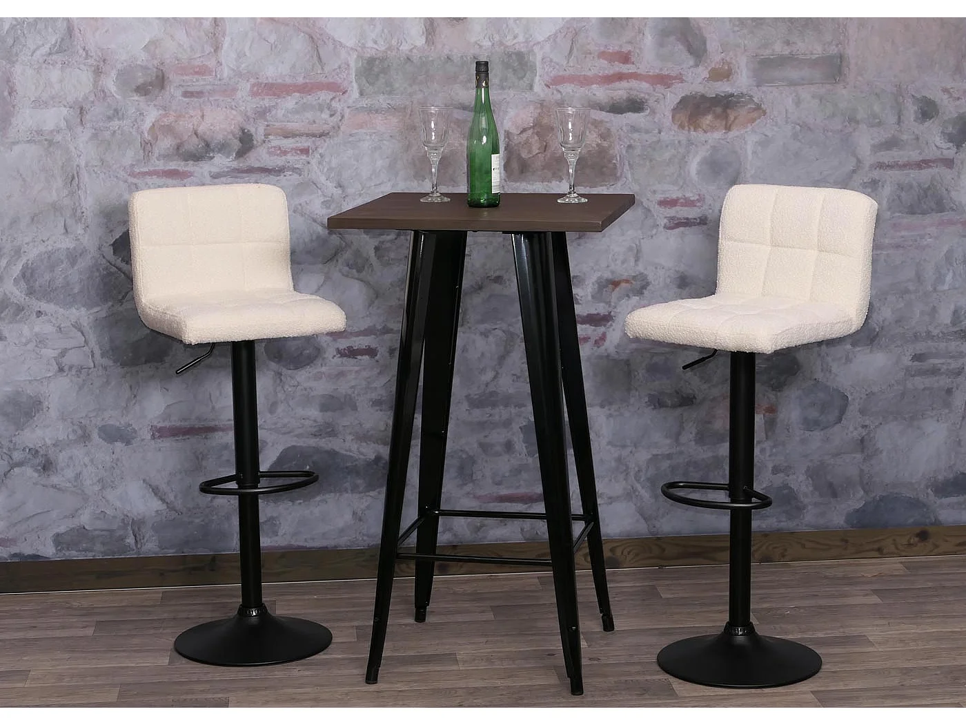 Barkruk MCW-G87 (set van 2),  crème-beige