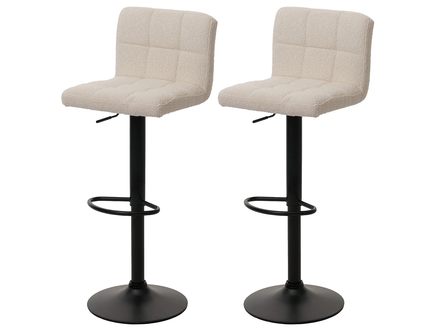 Barkruk MCW-G87 (set van 2),  crème-beige