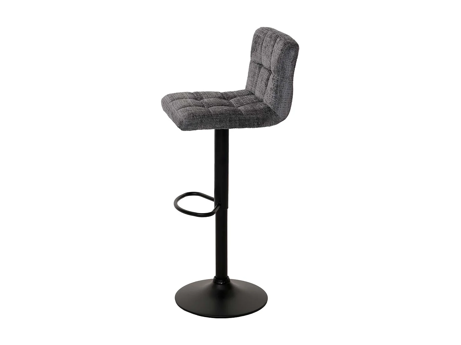 Tabouret de bar MCW-G87 (lot de 2),  gris foncé
