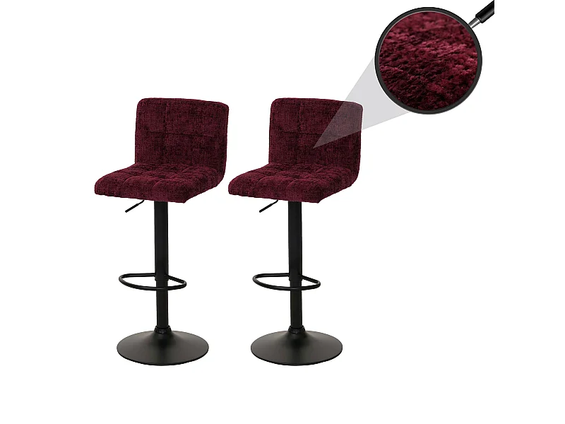 Barkruk MCW-G87 (set van 2),  bordeaux