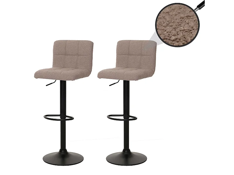 Barkruk MCW-G87 (set van 2),  taupe