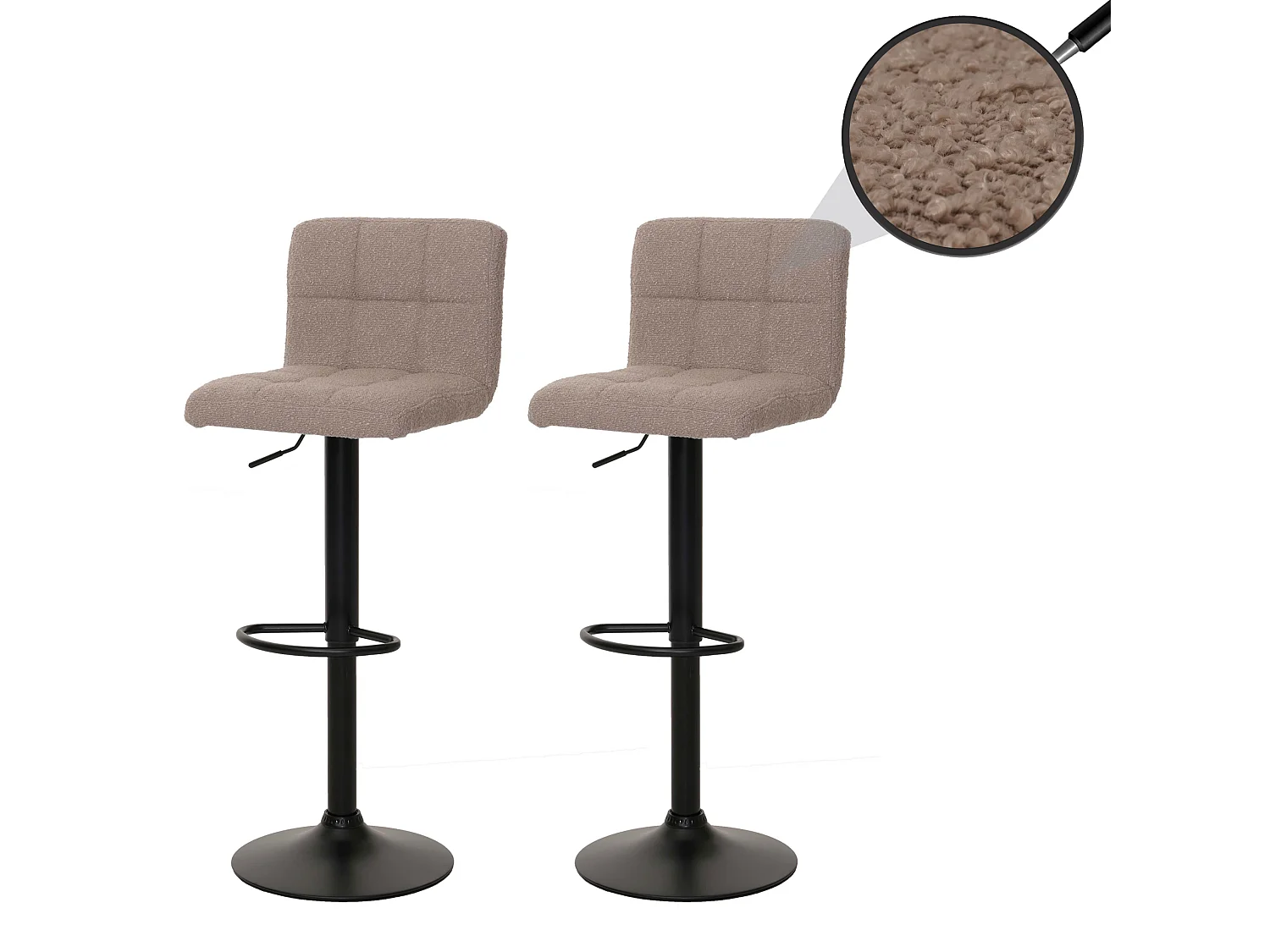 Barkruk MCW-G87 (set van 2),  taupe