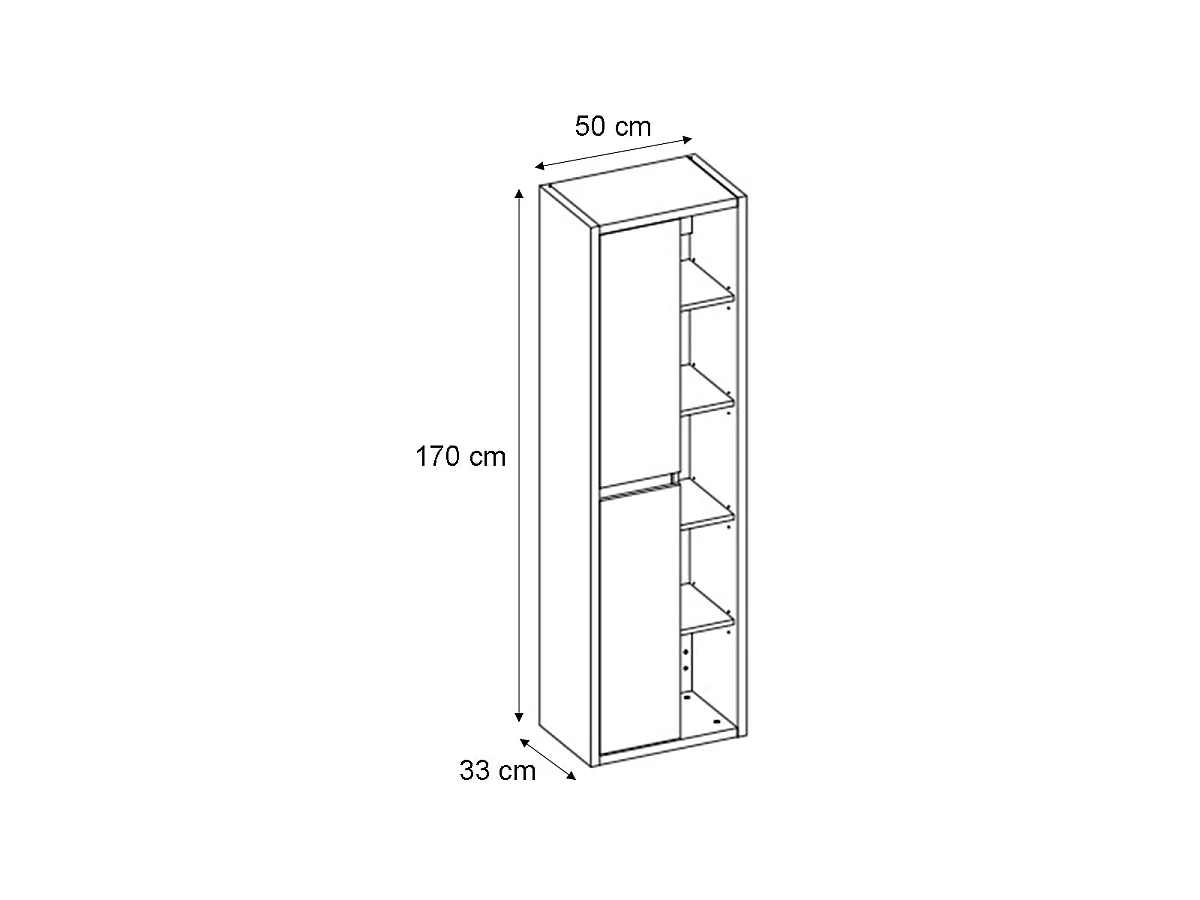 Ensemble meuble simple vasque 100cm et colonne Rigel Bois et Anthracite