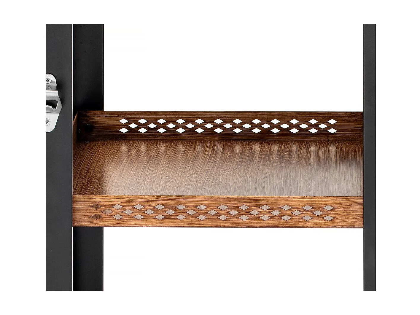 Barbecuewagen "Gelia" van metaal en zwart roestvrij staal voor een geoptimaliseerde buitenkeuken