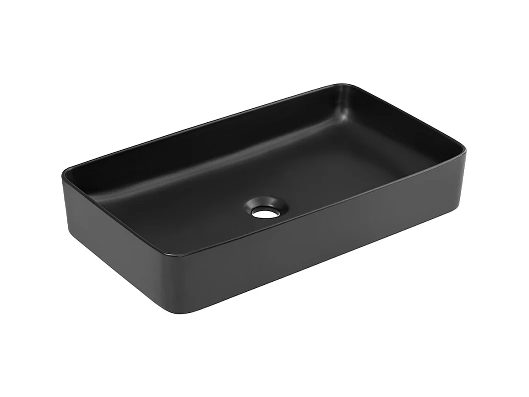 Meuble simple vasque 100cm Rigel Bois et Anthracite