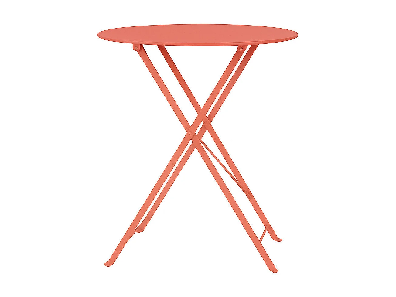 Table et chaises pliantes bistrot balcon terrasse- 2 places - Corail - FLORE