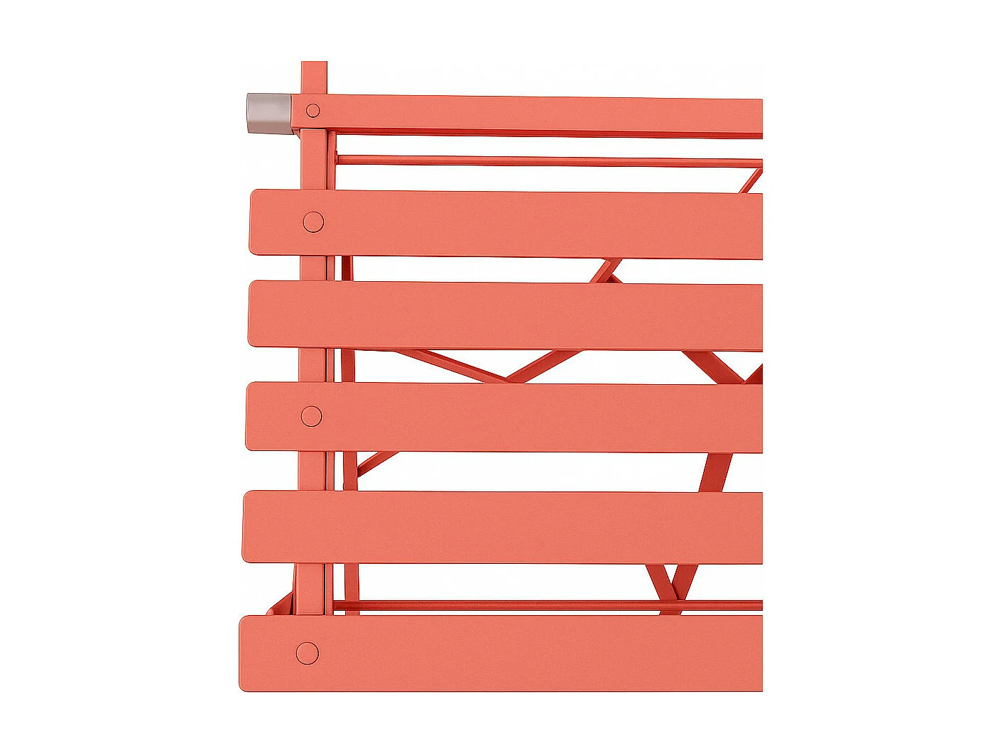 Table et chaises pliantes bistrot balcon terrasse- 2 places - Corail - FLORE