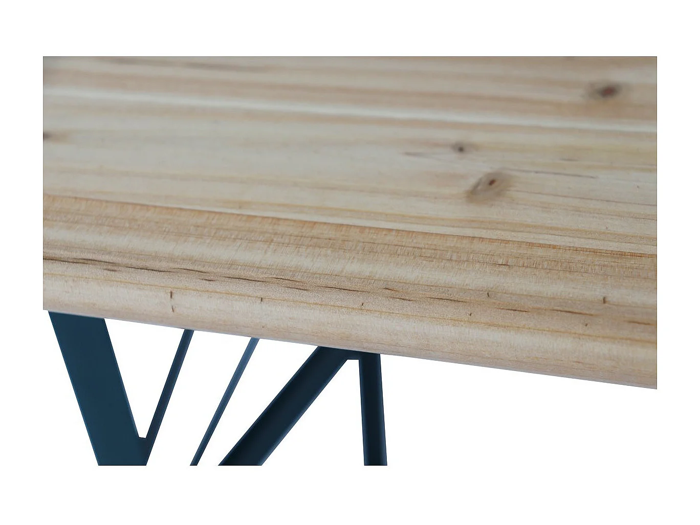 Table de jardin brasserie pliante avec 2 bancs " Lisbonne " - 218 x 59,5 x 75 cm -  Marron