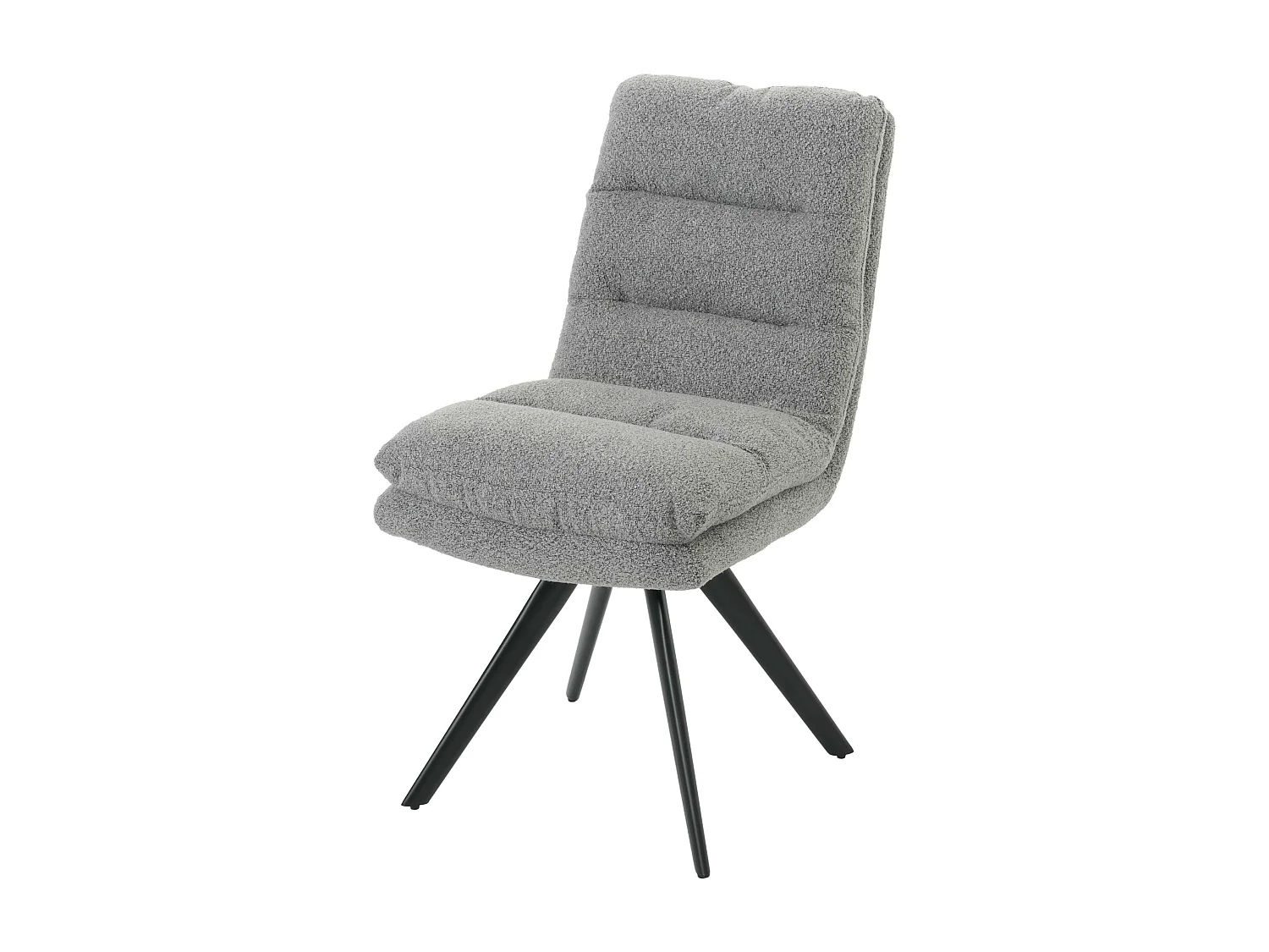 Eetkamerstoel MCW-G66 Bouclé,  lichtgrijs