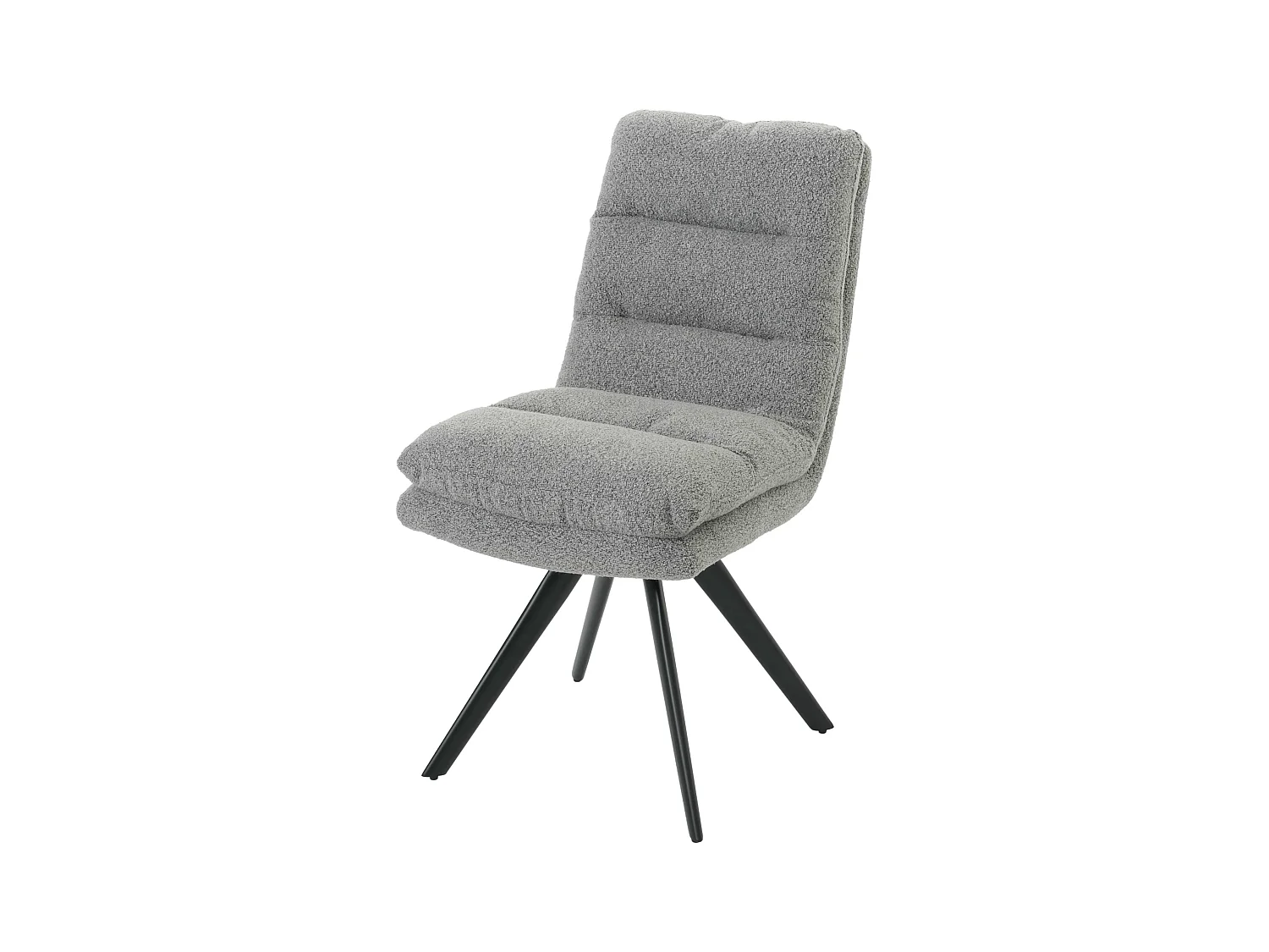 Chaise de salle à manger MCW-G66 Bouclé,  gris clair