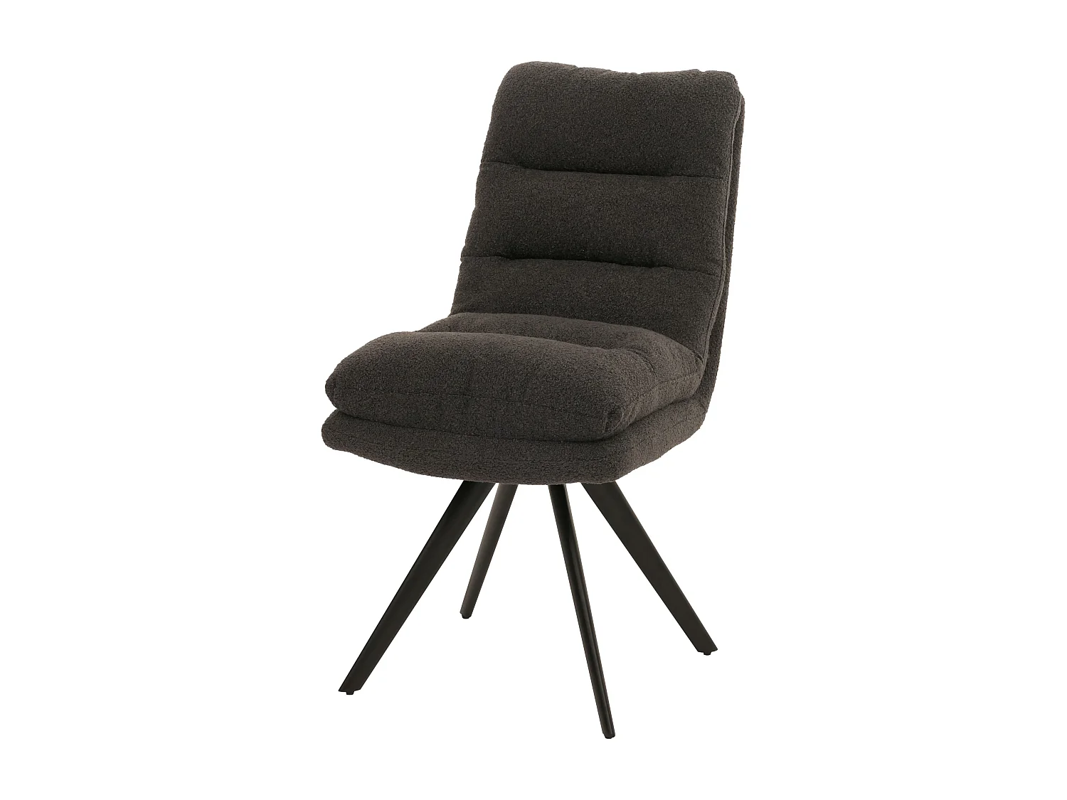 Chaise de salle à manger MCW-G66 Bouclé,  gris foncé