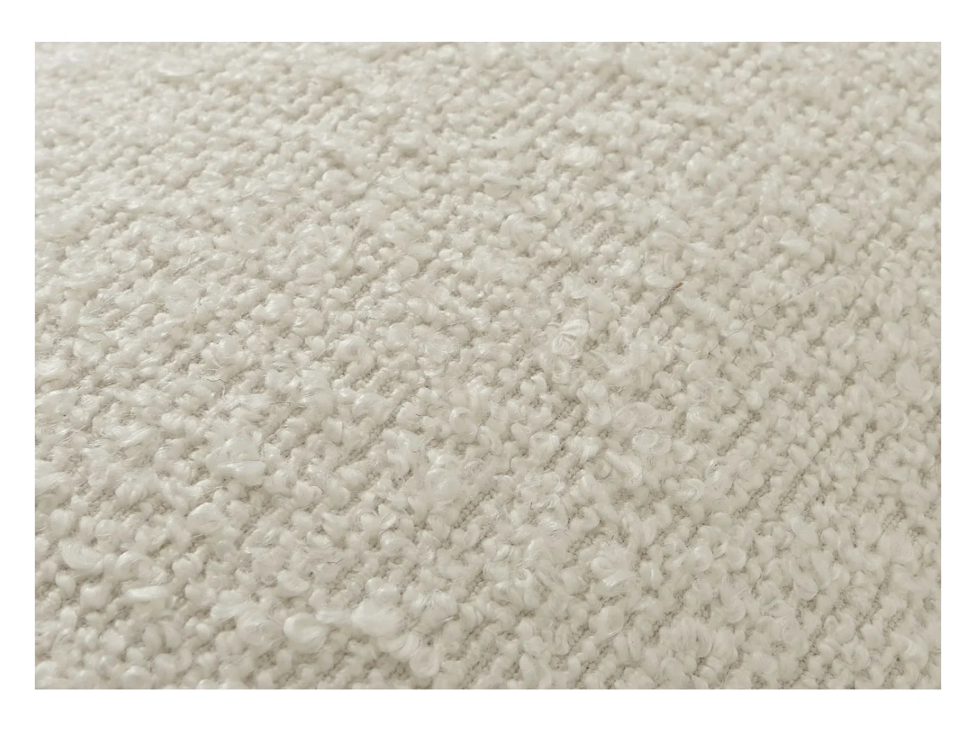 Chaise de salle à manger MCW-G66 Bouclé,  blanc crème