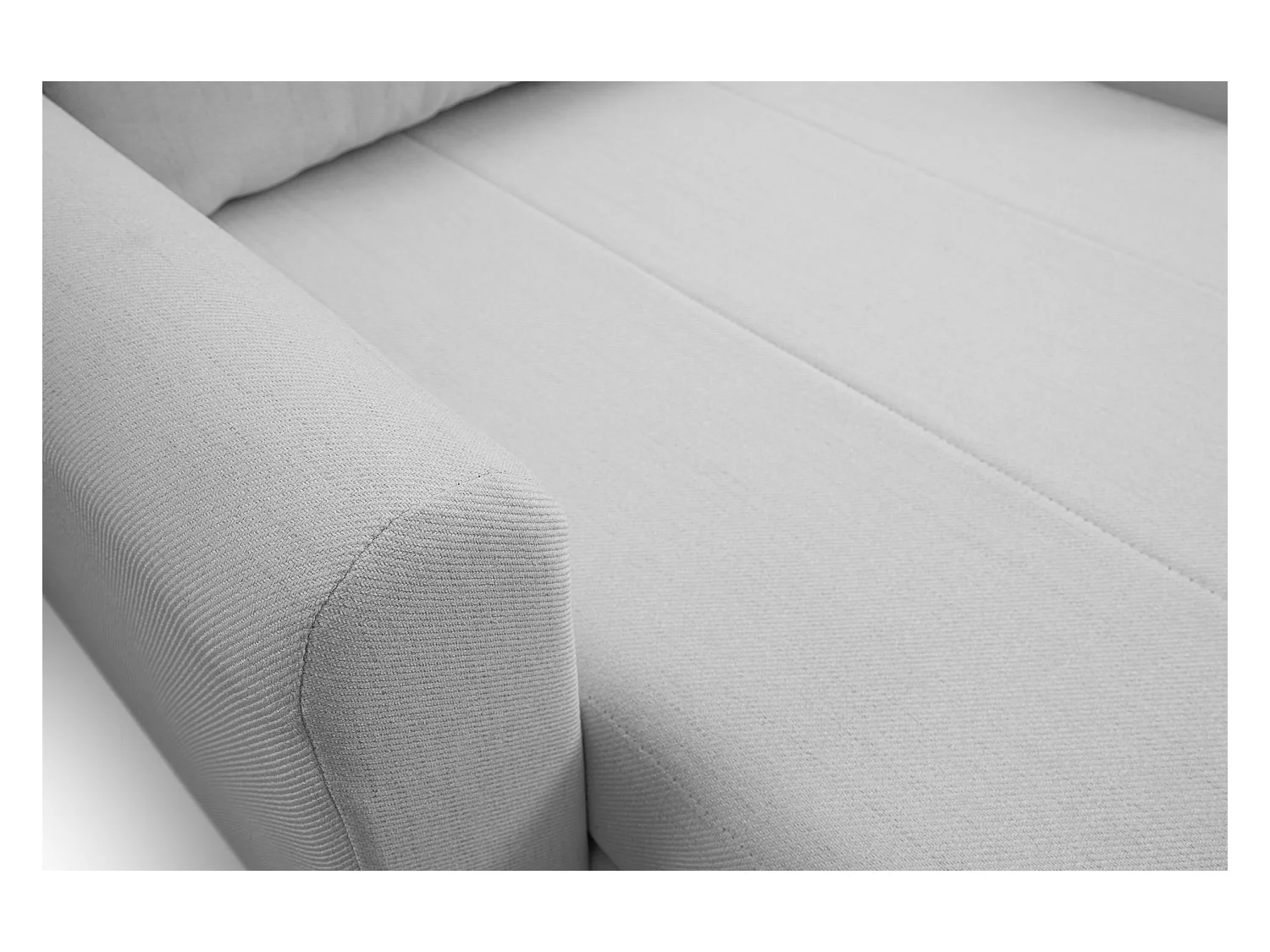 Schlafsessel - Hellgrau - 75x196 cm - DEJANO