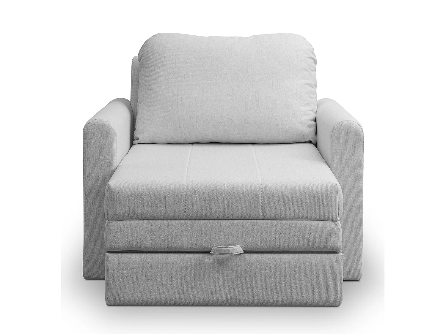 Fauteuil convertible 1 place - gris clair - DEJANO