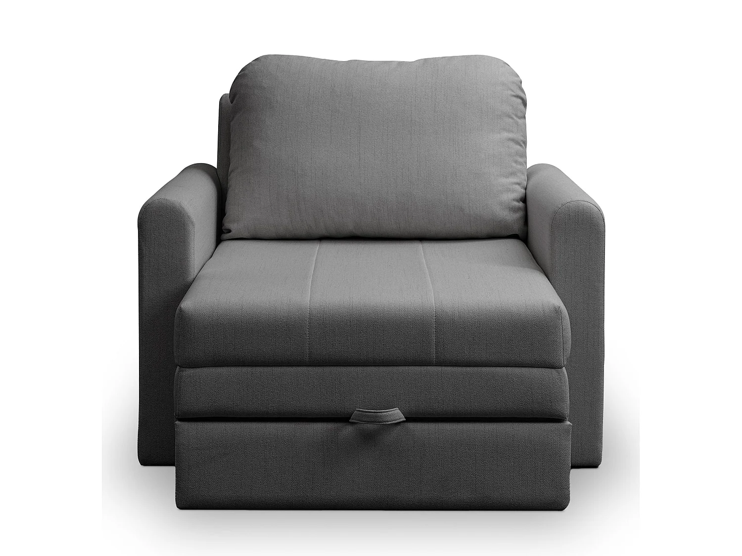 Fauteuil convertible 1 place - gris foncé - DEJANO