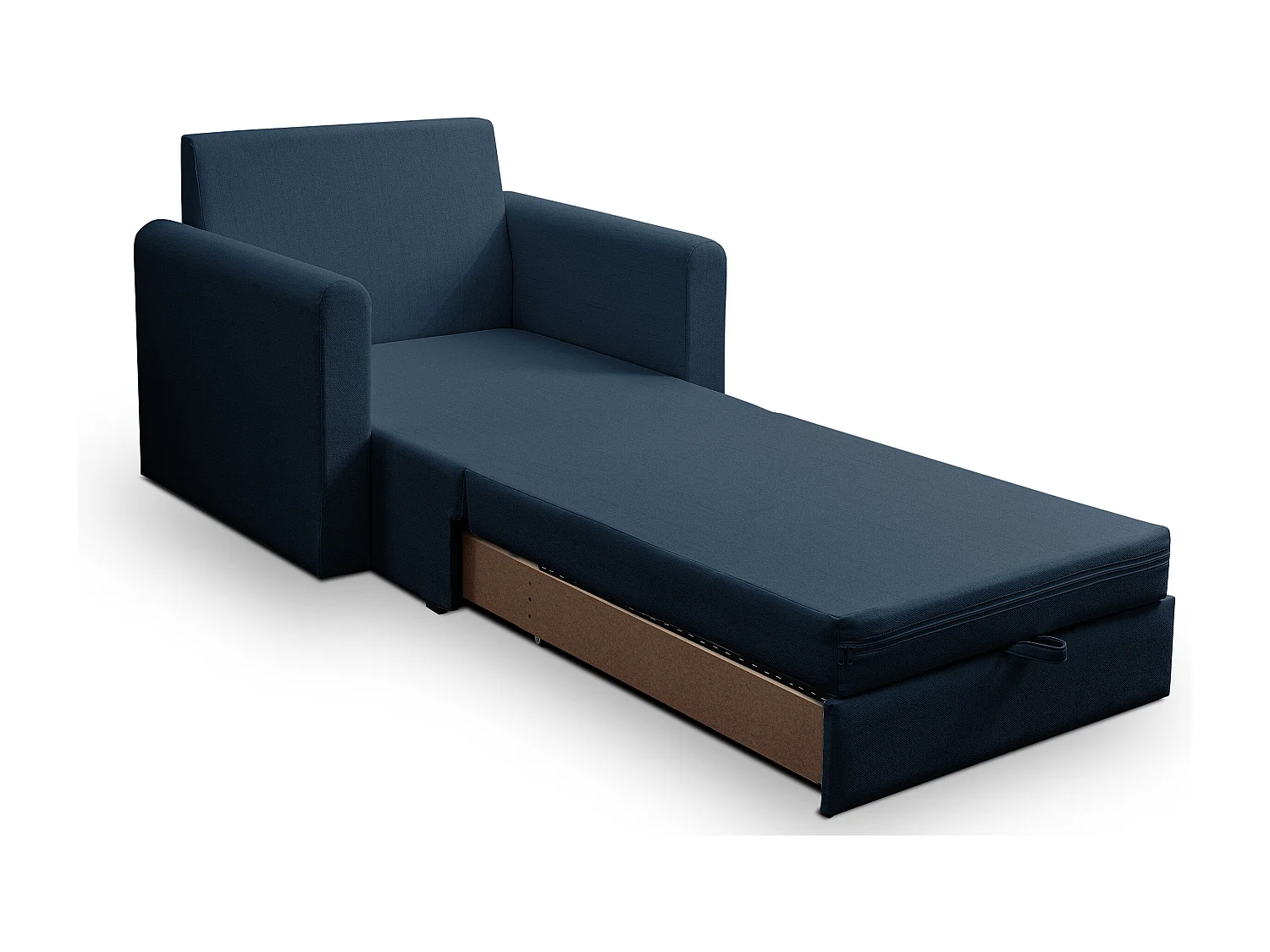 Schlafsessel - Dunkelblau - 75x196 cm - DEJANO