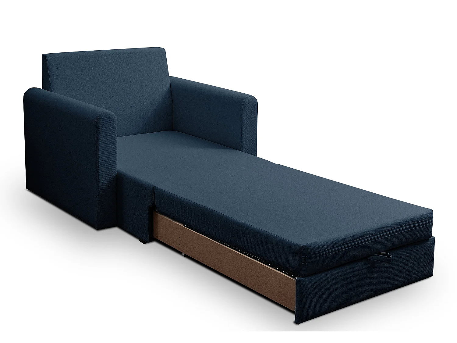 Fauteuil convertible 1 place - bleu marine - DEJANO