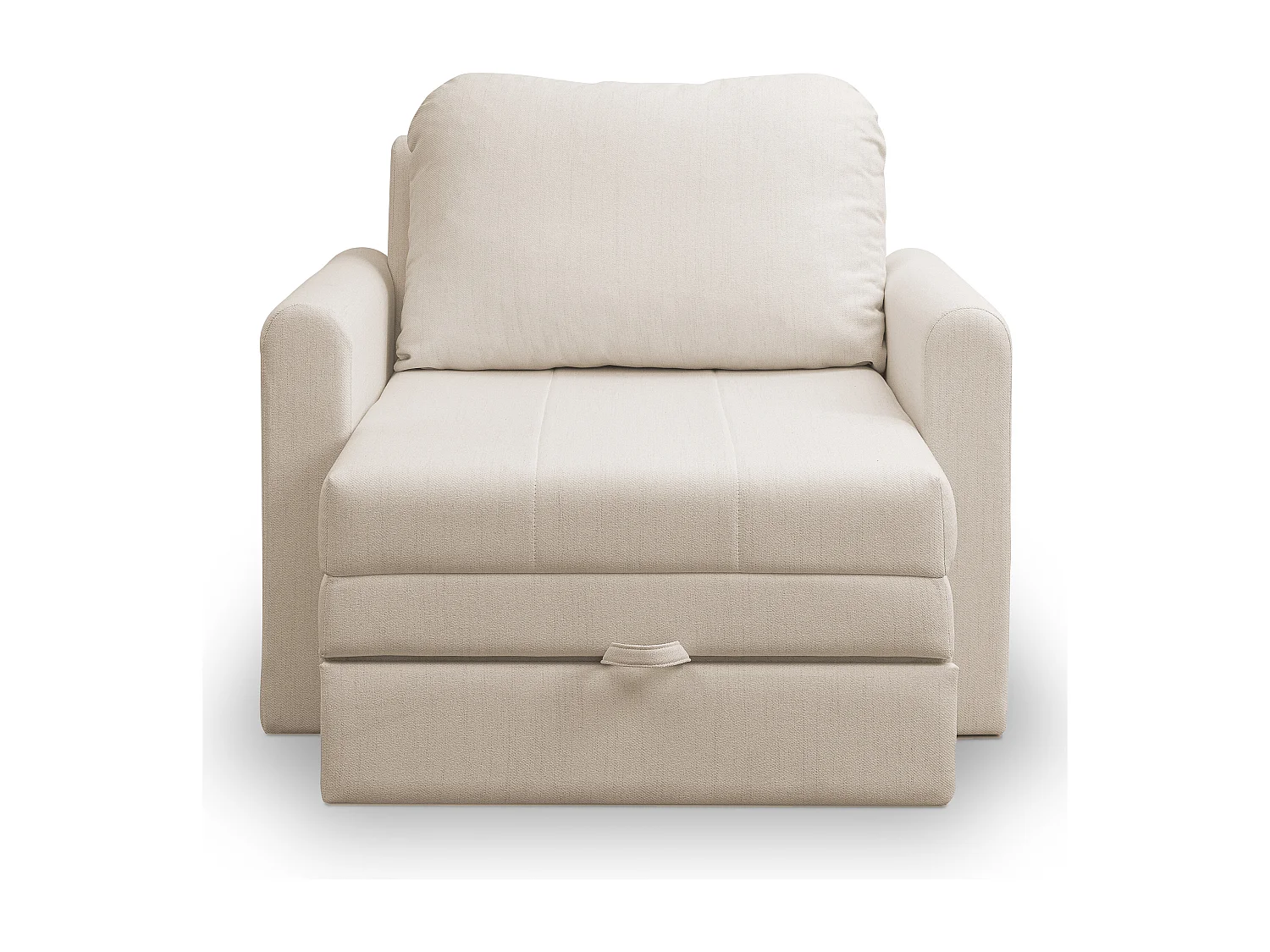 Schlafsessel - Hellbeige - 75x196 cm - DEJANO