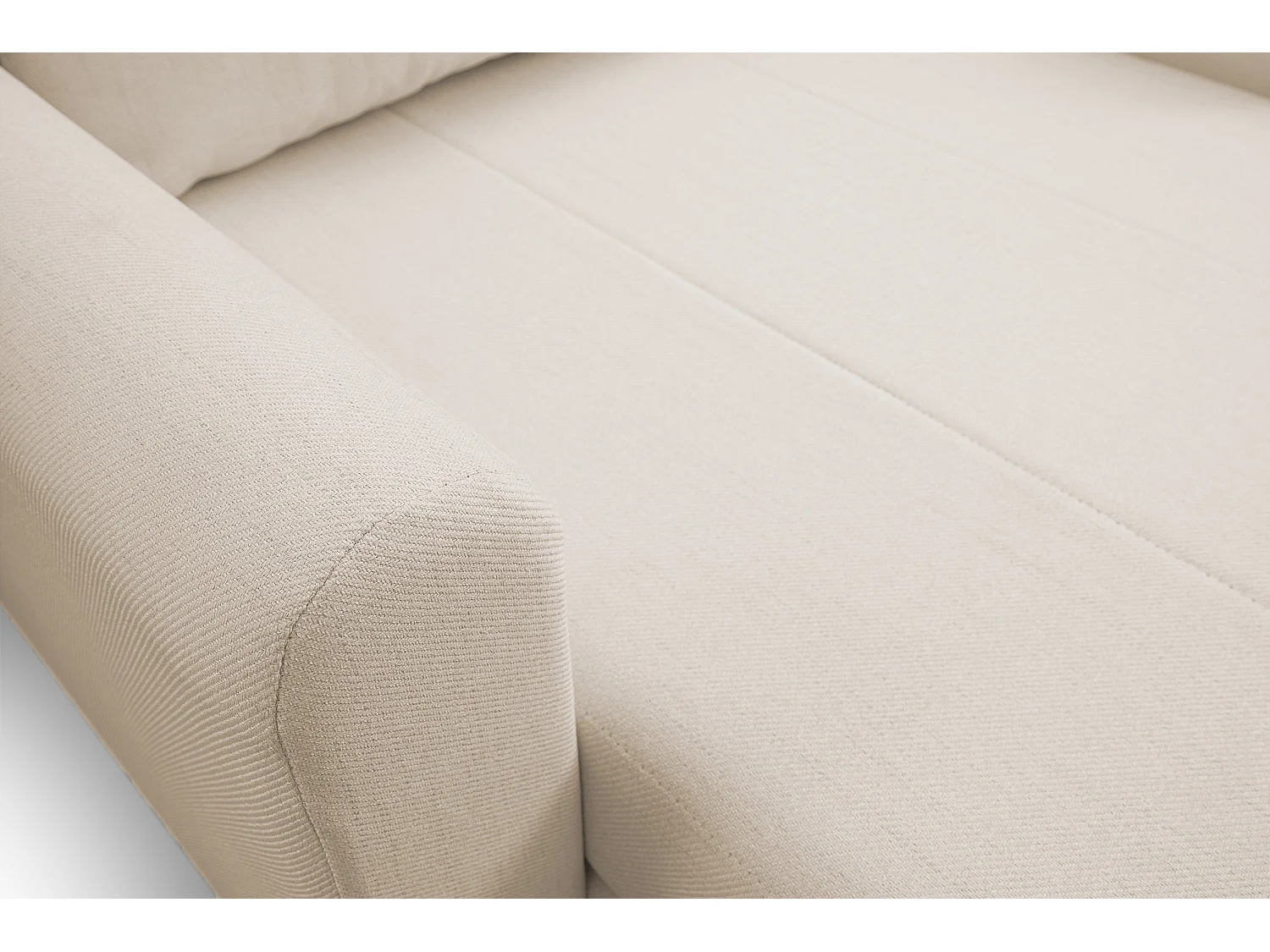 Fauteuil convertible 1 place - beige clair - DEJANO