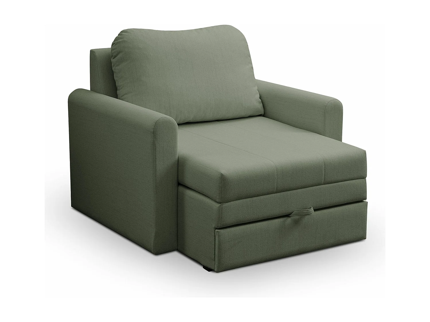 Fauteuil convertible 1 place - vert sauge - DEJANO