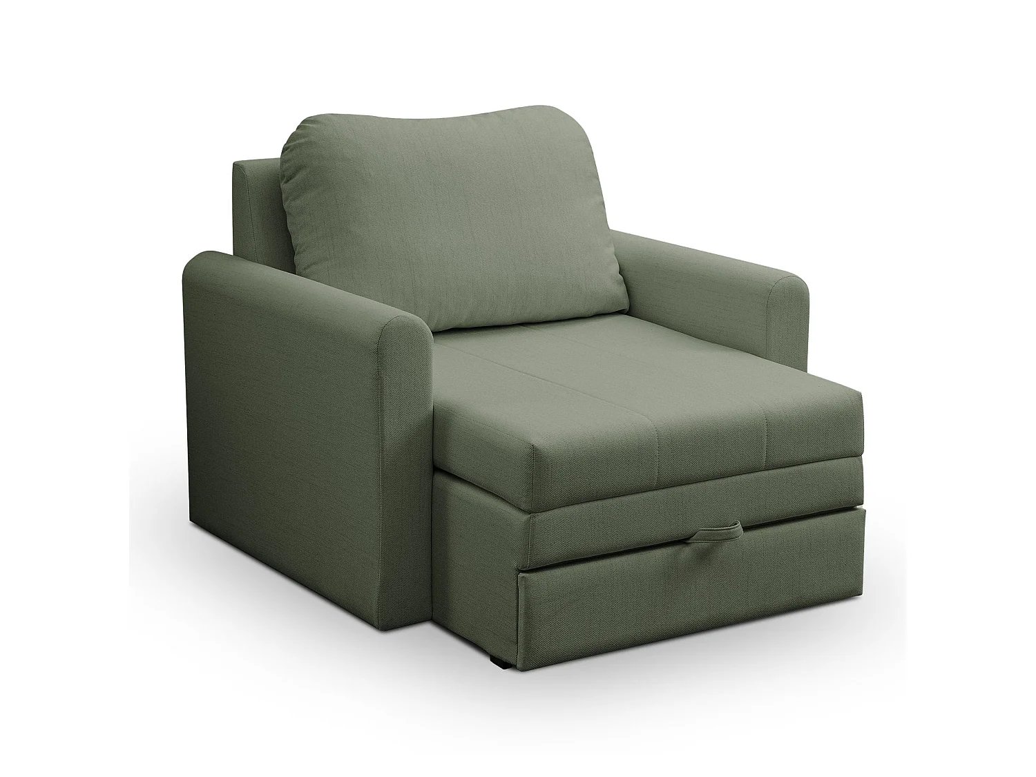Fauteuil convertible 1 place - vert sauge - DEJANO