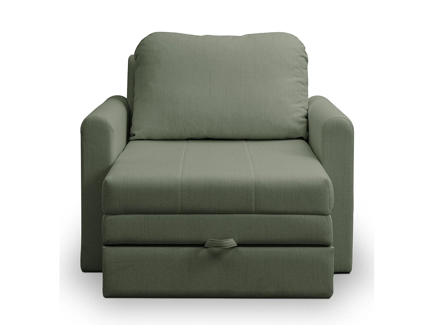 Fauteuil convertible 1 place - vert sauge - DEJANO