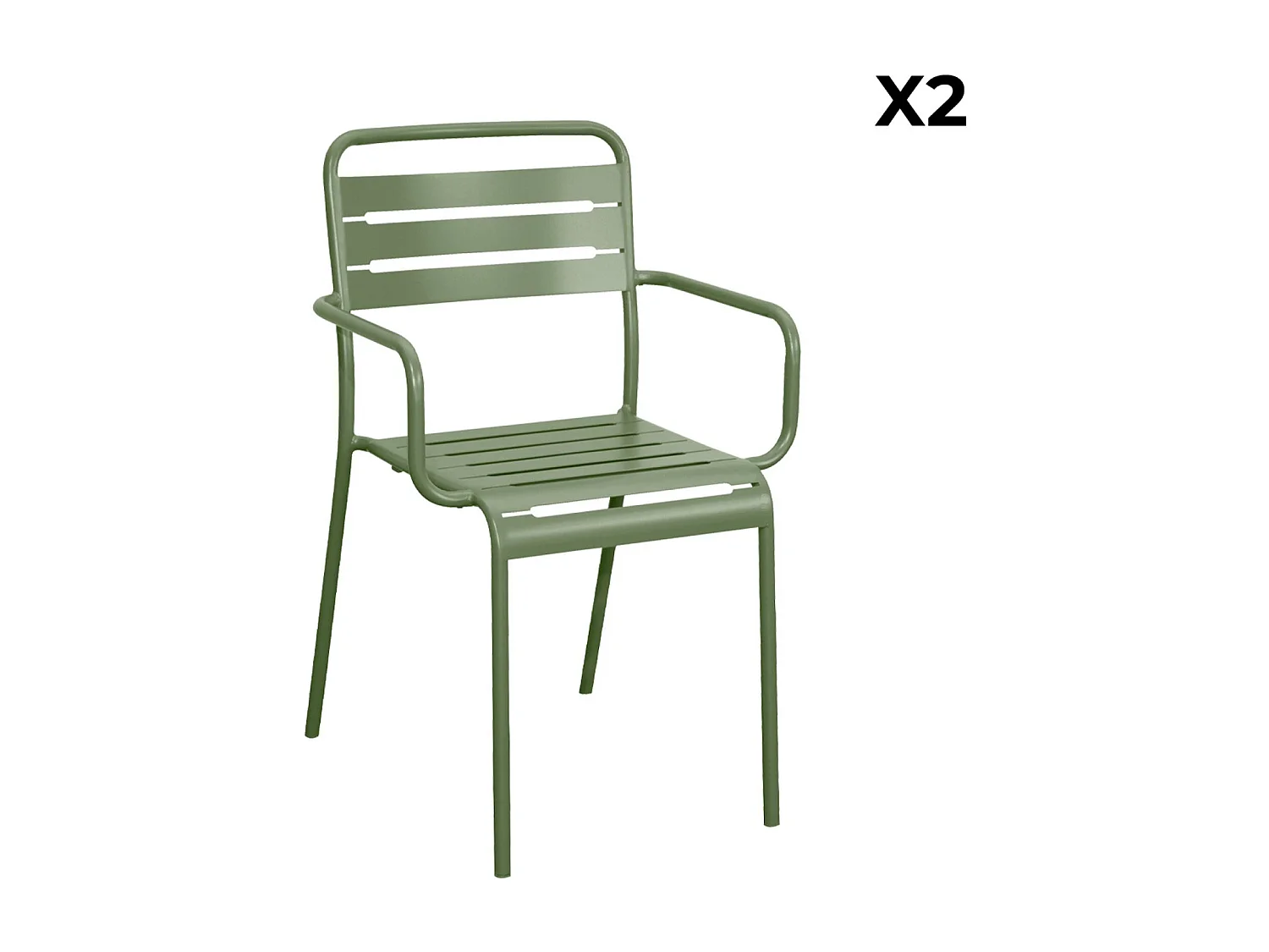 Set tavolo da giardino bistrot in metallo con 2 poltrone e 4 sedie,