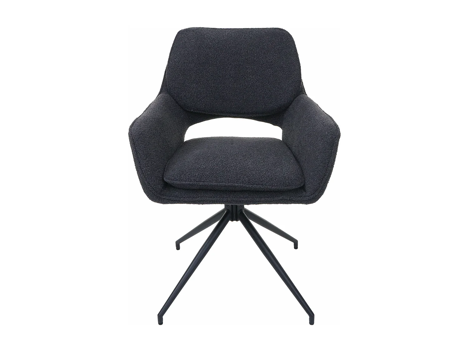 Esszimmerstuhl MCW-N74 (6er-Set), Dunkelgrau