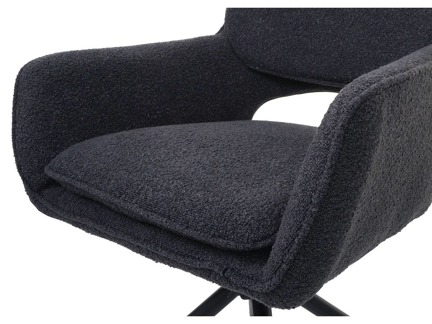 Eetkamerstoel MCW-N74 (set van 6),  donkergrijs