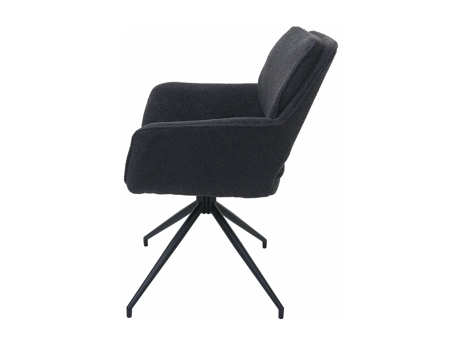 Krzesło do jadalni MCW-N74 (zestaw 6 sztuk),  ciemnoszary