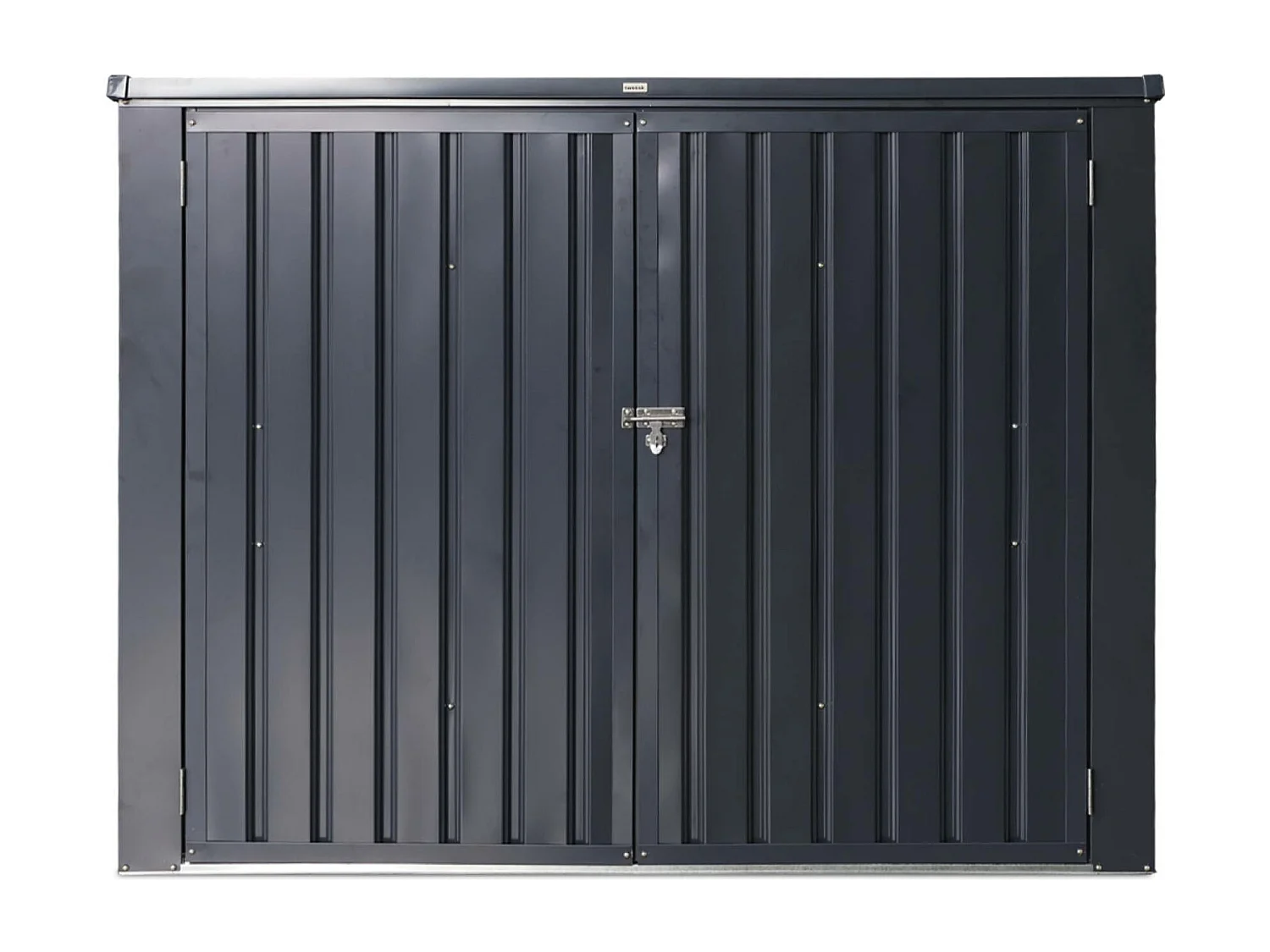 Cache poubelle double couleur gris anthracite. 1.75m²