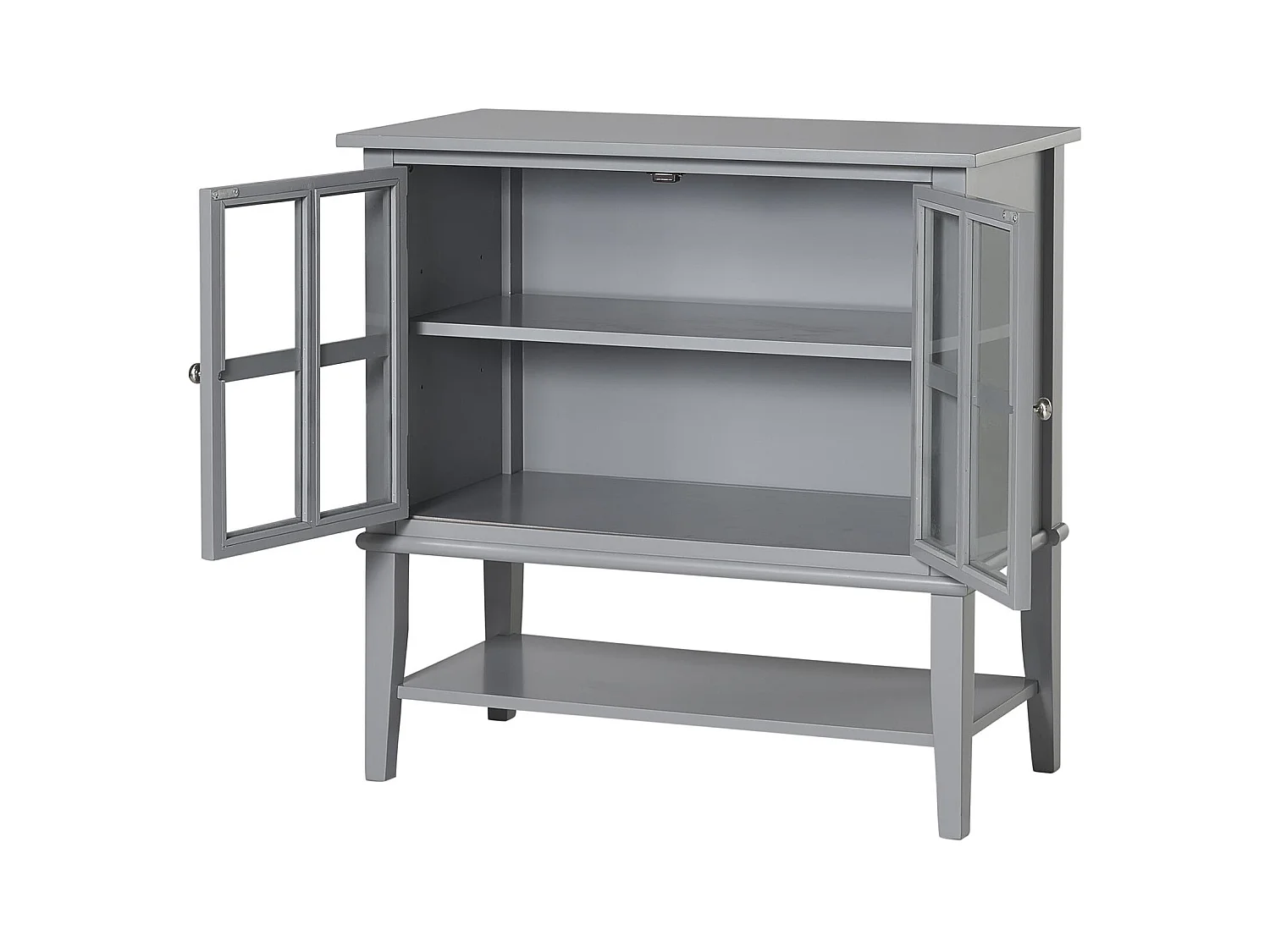 Franklin | Armoire avec 2 portes en MDF gris