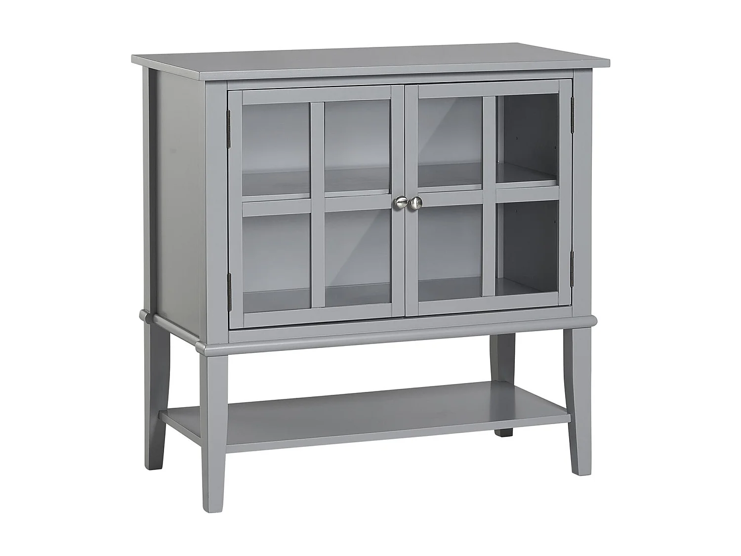 Franklin | Armoire avec 2 portes en MDF gris