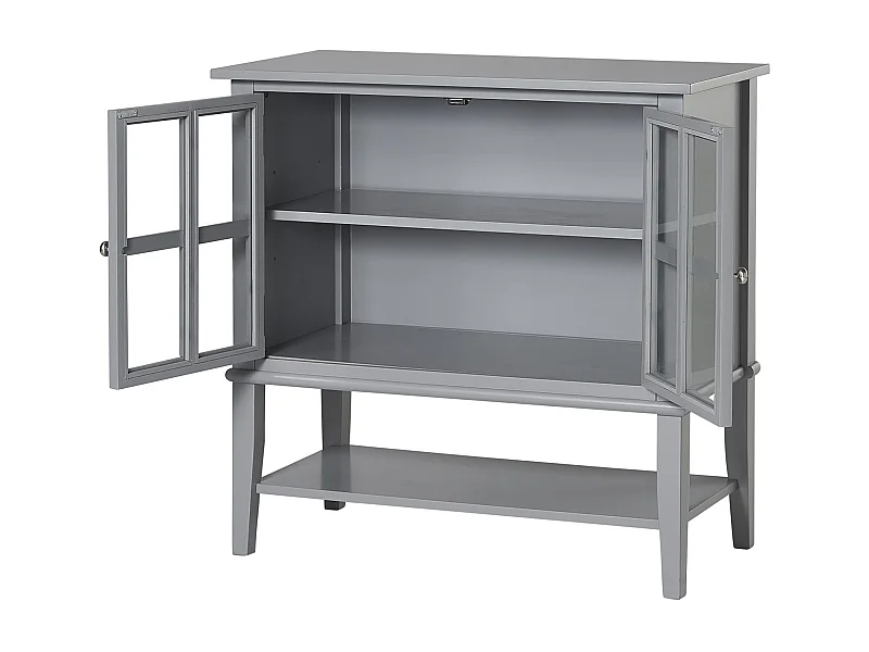 Franklin | Armoire avec 2 portes en MDF gris