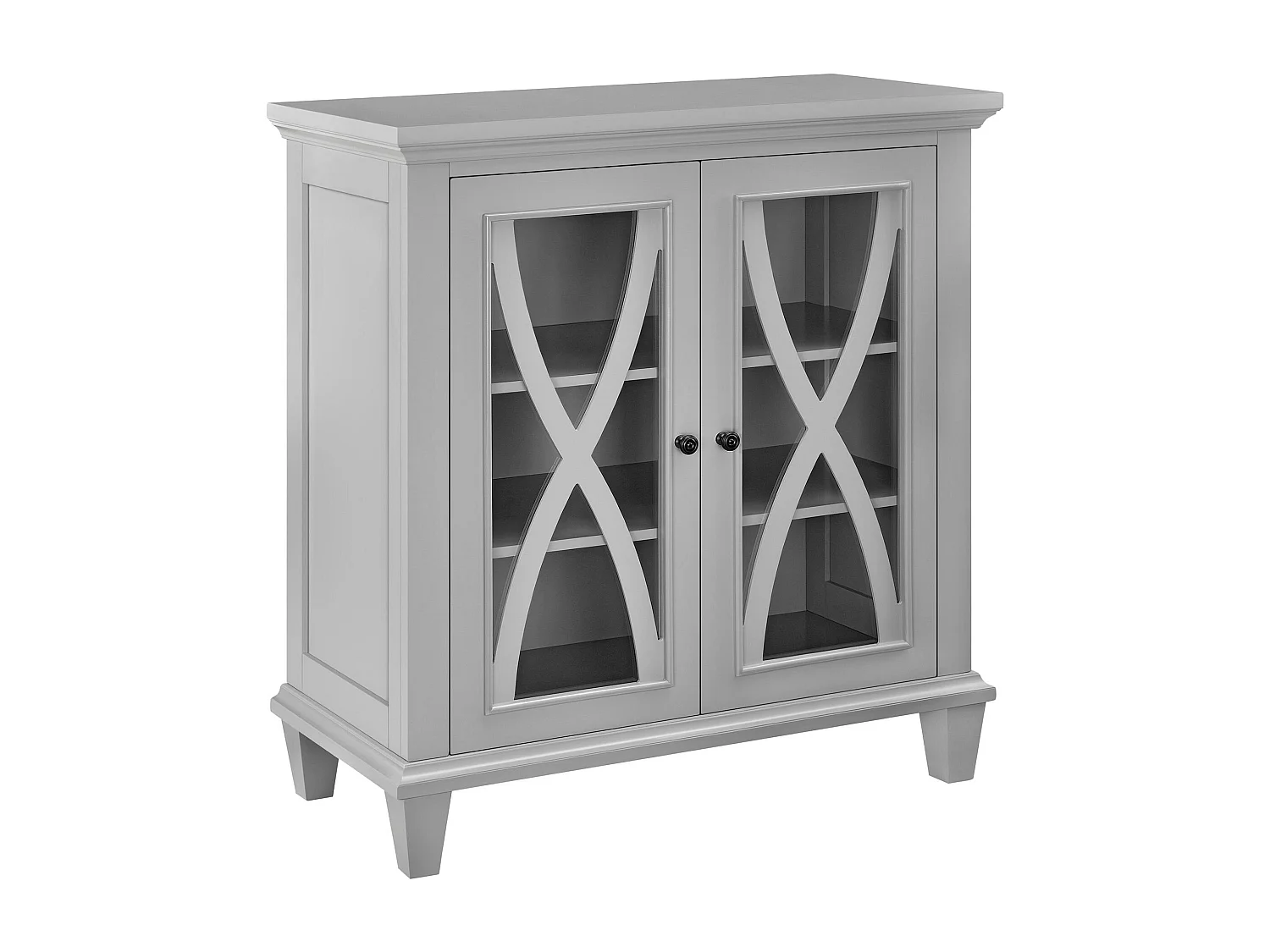 Kast met 2 deuren in MDF Grijs