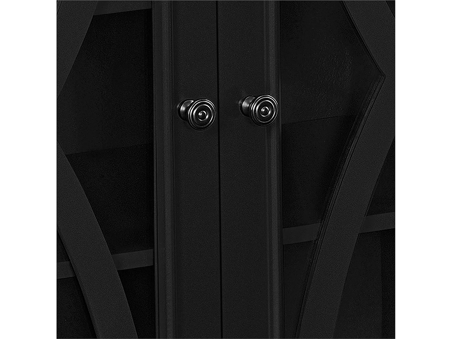 Ellington | Armoire avec 2 portes en MDF Noir
