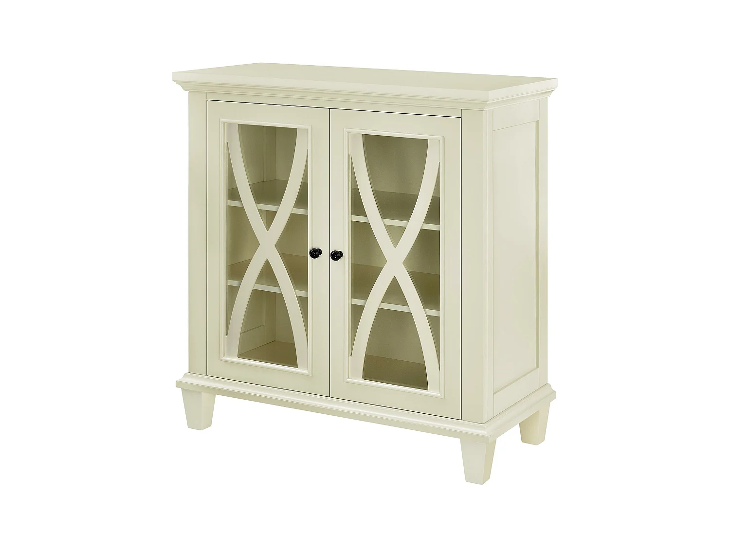 Ellington | Armoire avec 2 portes en MDF Ivoire