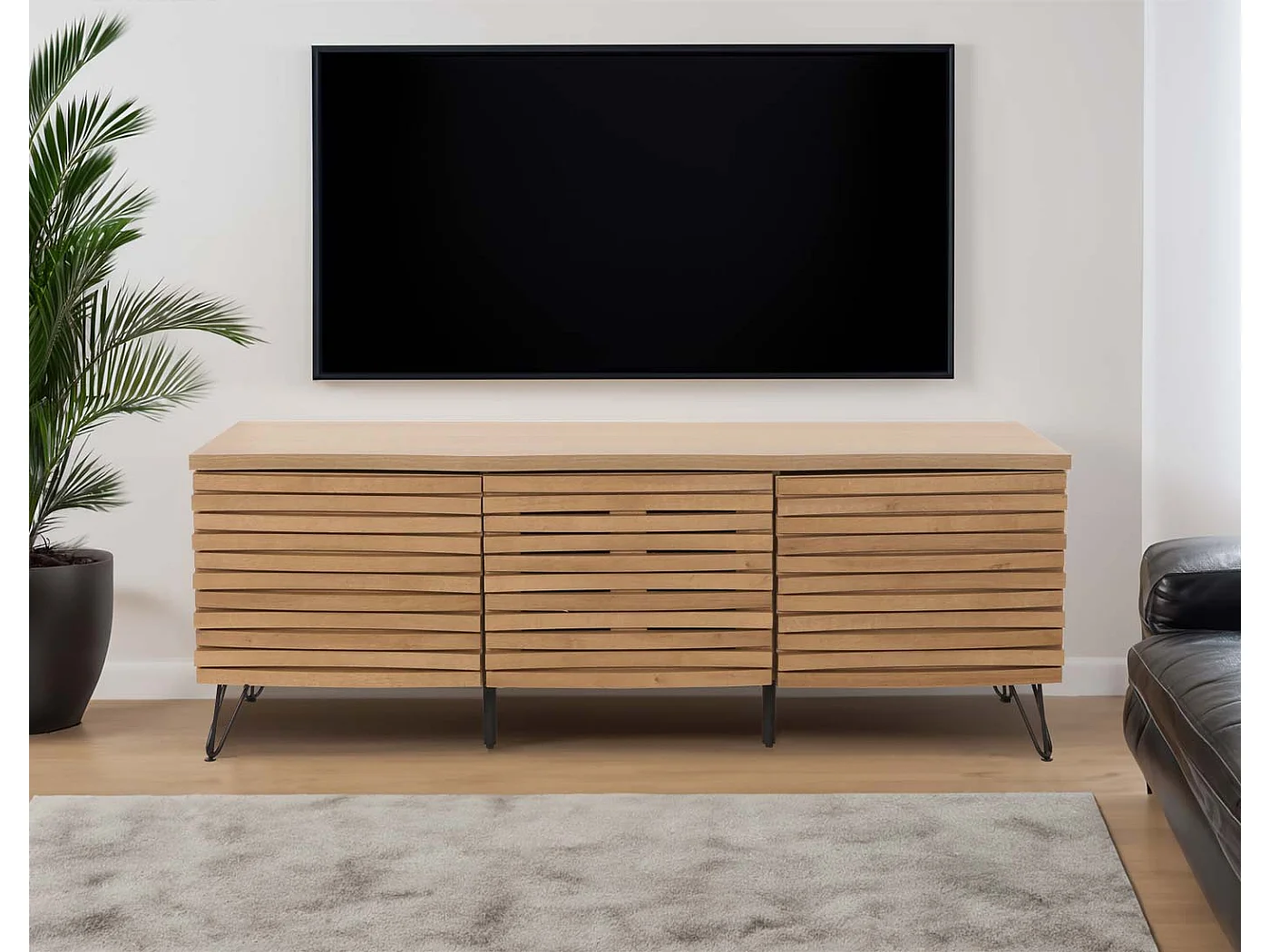 Meuble TV MCW-M49,  naturel