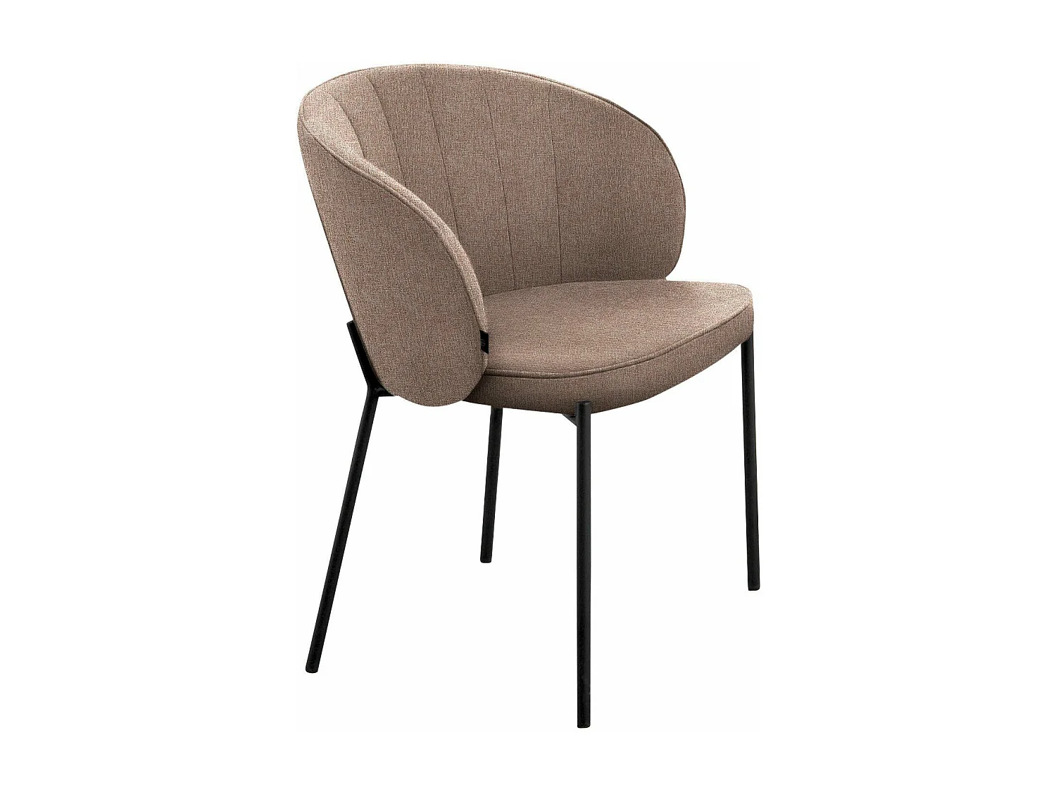 Keira | Fauteuil de salle à manger en cappucino, 2 pièces