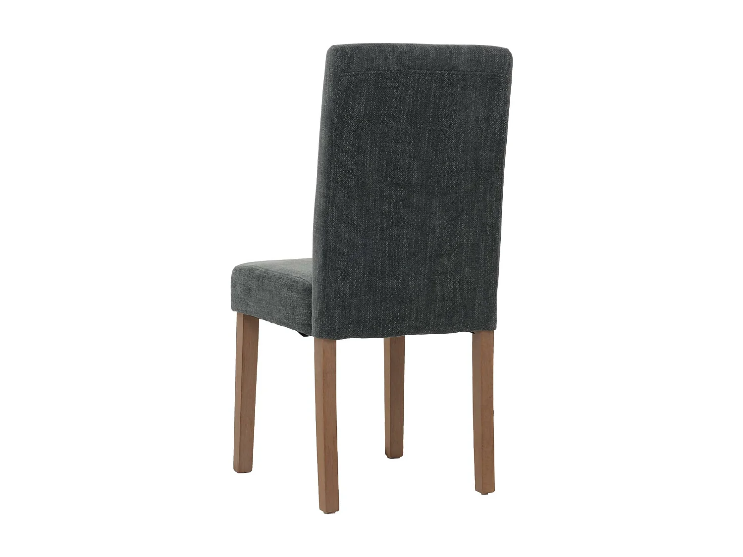 Set 4x sedie Littau tessuto ciniglia soggiorno cucina sala da pranzo legno 90x42x50cm grigio scuro