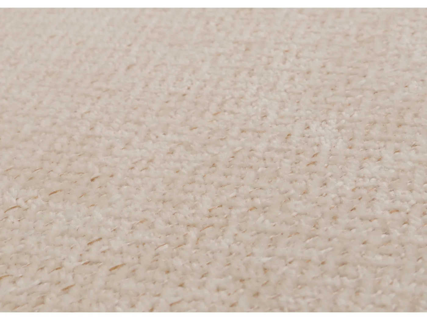 Cadeira de jantar Littau chenille (conjunto de 4),  creme, pernas de cor natural