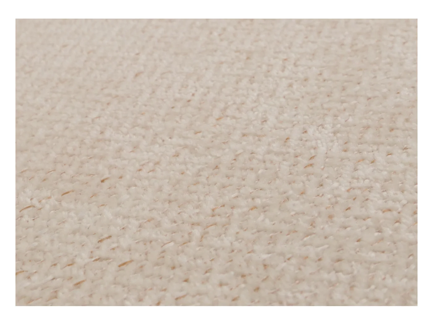 Chaise de salle à manger Littau Chenille (lot de 4),  crème, pieds couleur naturelle