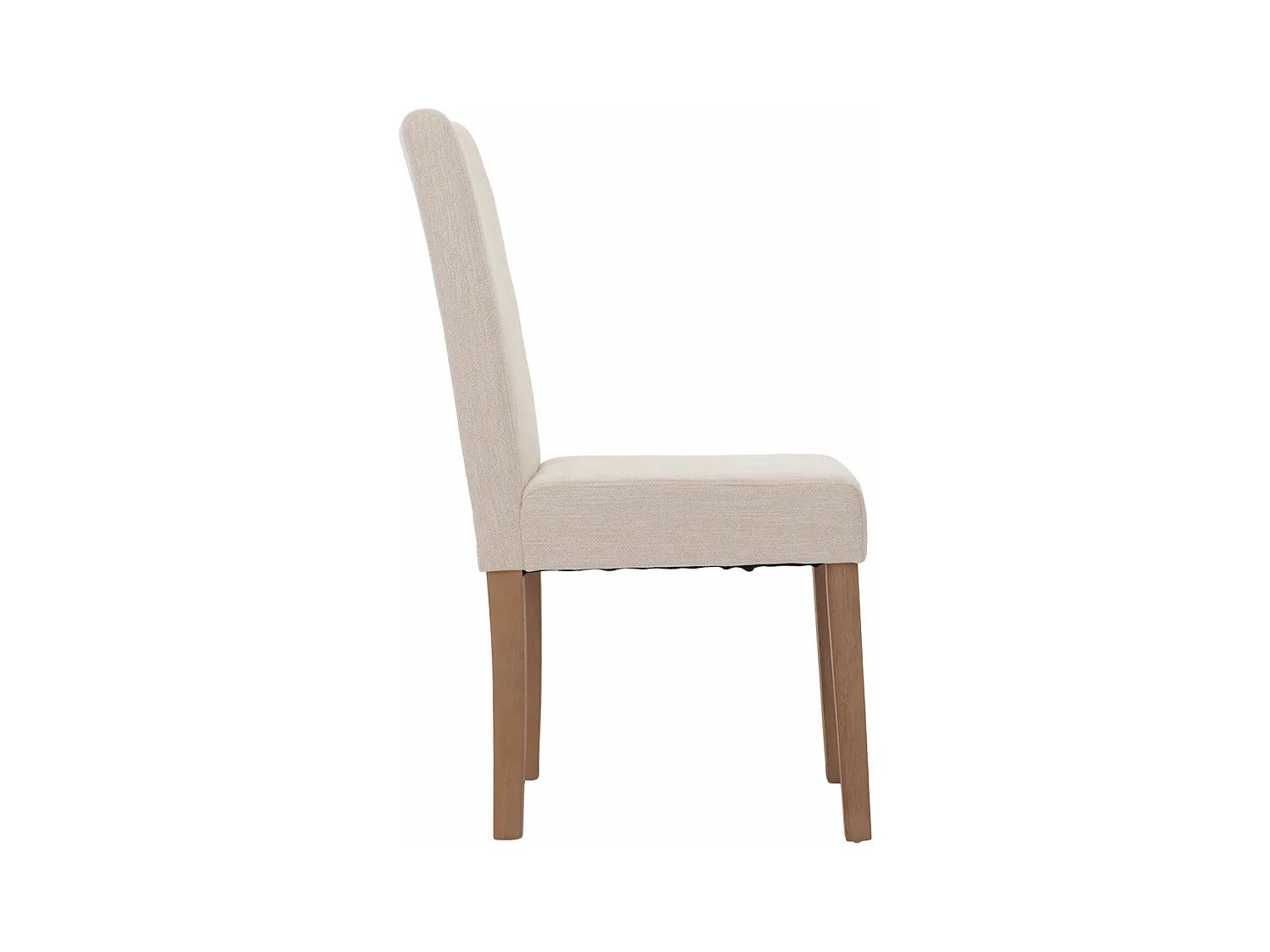 Chaise de salle à manger Littau Chenille (lot de 4),  crème, pieds couleur naturelle