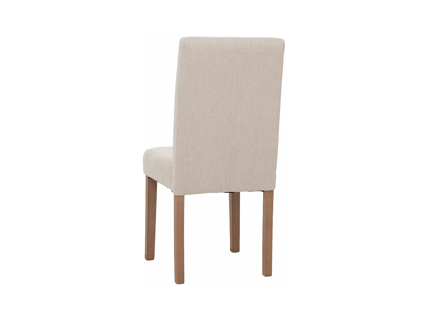 Chaise de salle à manger Littau Chenille (lot de 4),  crème, pieds couleur naturelle