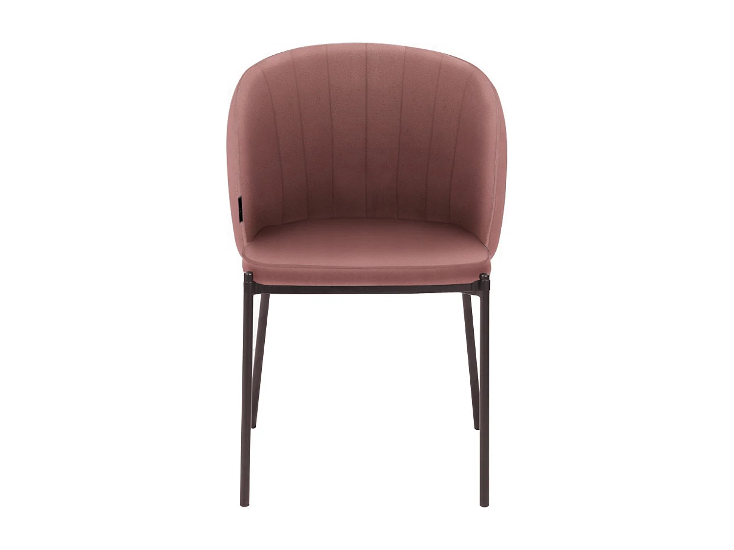 Keira | Fauteuil de salle à manger en velours rose, 2 pièces
