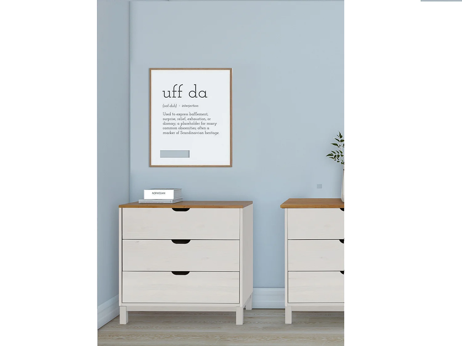 Post|Commode 3 tiroirs blanc